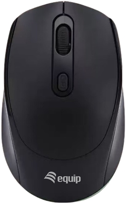 Attēls no Equip Kompaktmaus Wireless Dual Mode 4Btn  L+R       schwarz