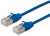 Изображение Equip Patchkabel Cat6A  F/FTP 2xRJ45  0.15m blau  Slim  LSZH Polybeutel