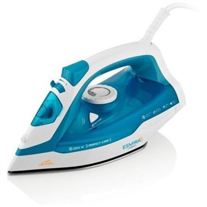 Изображение ETA | Iron | Esmira ETA027390000 | Steam Iron | 2200 W | Water tank capacity 380 ml | Continuous steam 40 g/min | Steam boost performance 100 g/min | Turquoise