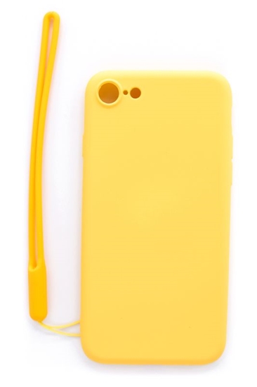 Picture of Evelatus - iPhone 7/8/SE2020/SE2022 Soft Touch Silicone Case with Strap Yellow