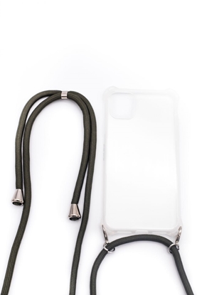 Picture of Evelatus Apple iPhone 11 Silicone Transparent with Necklace TPU Strap Transparent