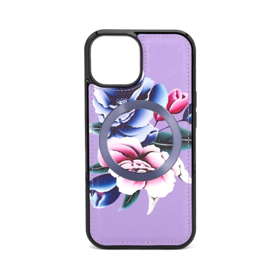 Picture of Evelatus Apple iPhone 14 Wallet and Slim Cover Case Purple