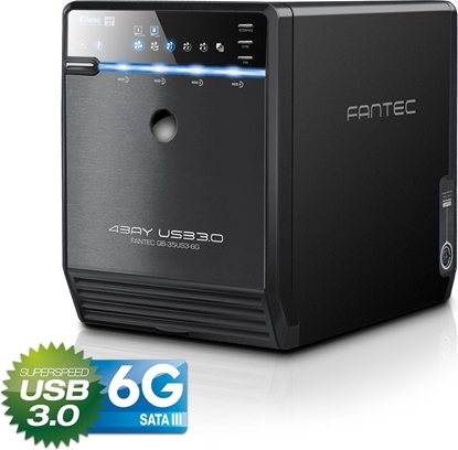 Picture of FANTEC QB-35US3-6G black 4x3,5  SATA HDD USB3.0 eSATA