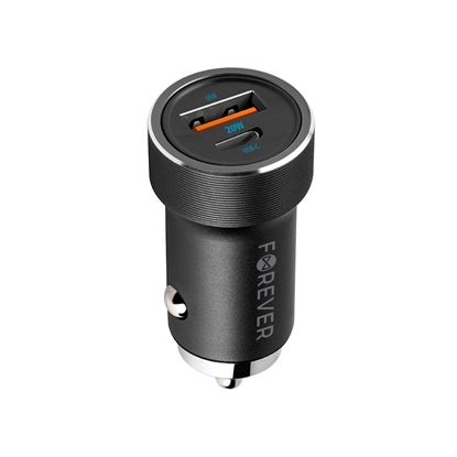 Attēls no Forever CC-06 PD QC Car Charger USB-C / USB / 20W