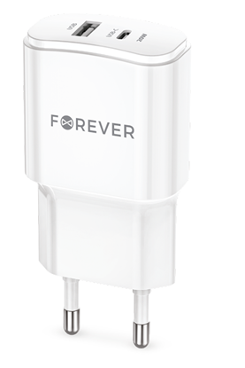 Attēls no Forever TC-01-20AC Charger PD / QC / USB-C / 1USB / 20W