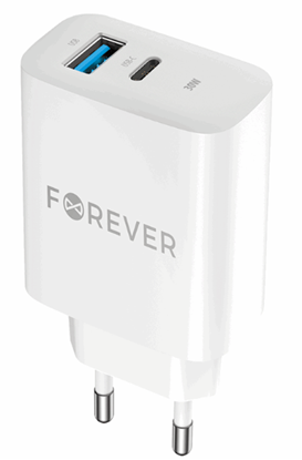 Attēls no Forever TC-07-30AC USB-C / USB Wall Charger 30W