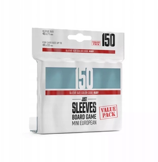 Изображение Gamegenic Just Sleeves - Board Game Sleeves (46 x 71 mm) 150 sztuk, Clear