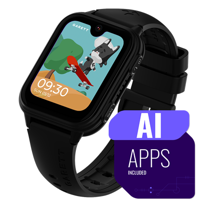 Picture of Garett Kids Vibe AI 4G Smartwatch Black