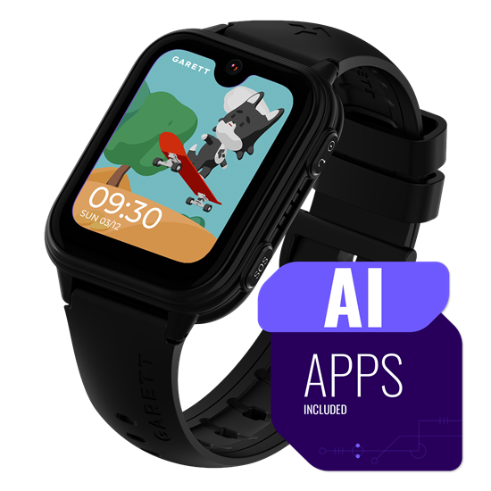 Picture of Garett Kids Vibe AI 4G Smartwatch Black