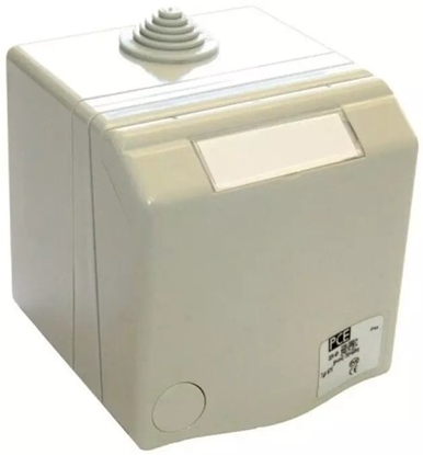 Attēls no Gniazdo natynkowe przelotowe 16A 2P+Z 230V szare IP44 DESIGN 863108v