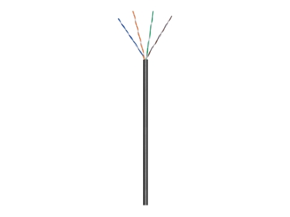 Изображение Goobay Outdoor Network Cable | CAT 5e U/UTP | AWG 26/7 | Cable length: 100 m | Black