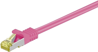 Picture of Goobay RJ-45 CAT7 2m, 2 m, Cat7, S/FTP (S-STP), RJ-45, RJ-45, Magenta