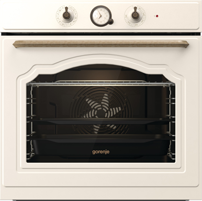 Attēls no Gorenje | Oven | BOS67371CLI | 77 L | Multifunctional | EcoClean | Mechanical control | Steam function | Height 59.5 cm | Width 59.5 cm | Beige