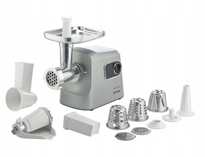 Attēls no Gorenje Meat grinder | MG2500DS | Stainless Steel/White | 2500 W | Number of speeds 1 | Throughput (kg/min) 2.8