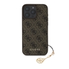 Picture of Guess 4G Charm Case for iPhone 16 Pro Max Tone on Tone / Brown