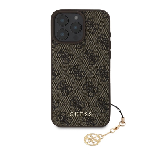 Изображение Guess 4G Charm Case for iPhone 16 Pro Max Tone on Tone / Brown