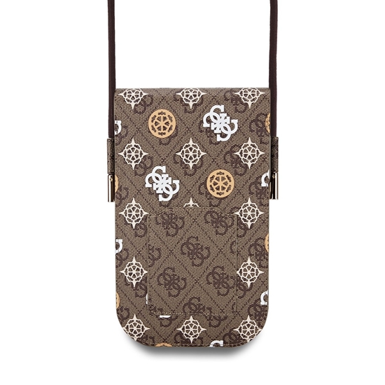 Изображение Guess 4G Peony Universal Phone Pouch Brown Multicolor