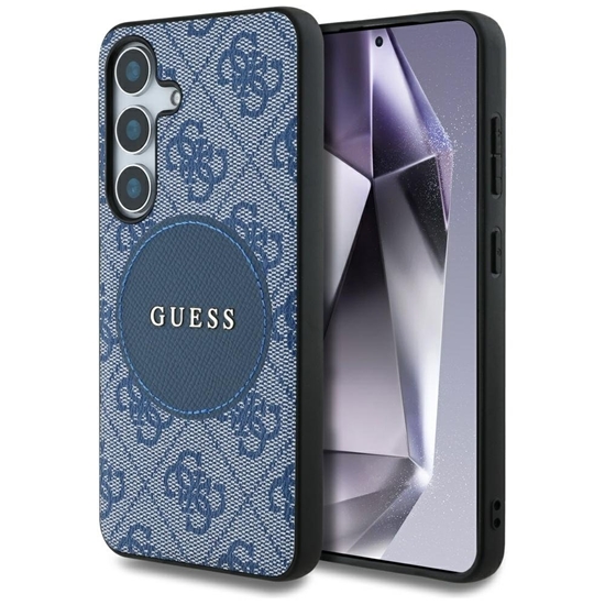 Изображение Guess 4G Round Patch Classic Logo MagSafe Case for Samsung Galaxy S25 Plus