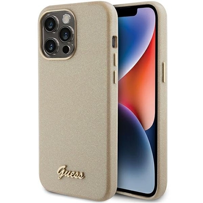 Attēls no Guess Glitter Glossy Script Back Case for Apple iPhone 15 Pro Max