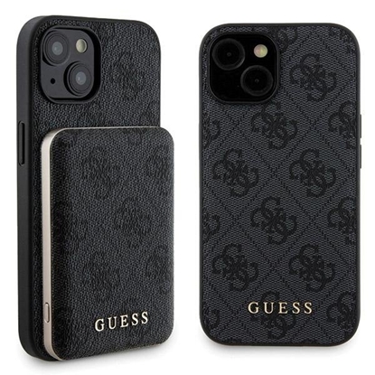 Picture of Guess GUBPM5P15S4GEMGK Rear Cover + Powerbank for Apple iPhone 15