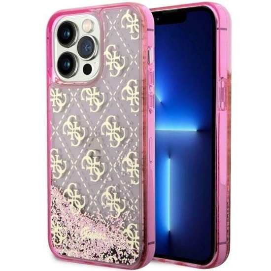 Picture of Guess GUHCP14LLC4PSGP Back Case for Apple iPhone 14 Pro