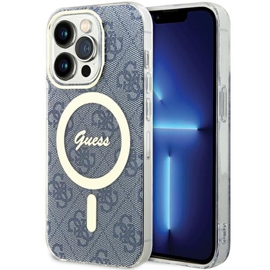 Picture of Guess GUHMP15XH4STB Rear Cover for Apple iPhone 15 Pro Max