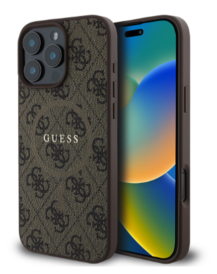 Picture of Guess GUHMP16LG4GFRW Back Case for Apple iPhone 16 Pro