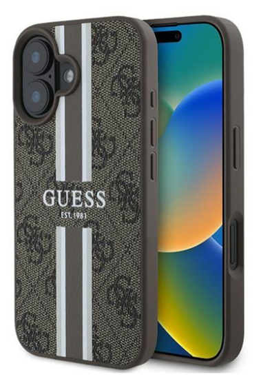 Picture of Guess GUHMP16MP4RPSW Back Case for Apple iPhone 16 Plus