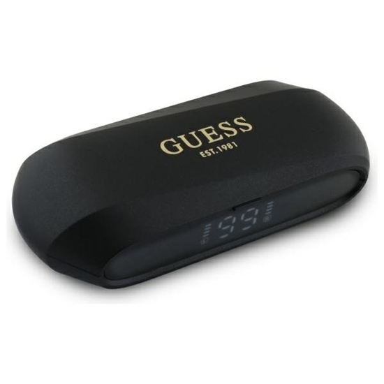 Picture of Guess Elongated Metallic ENC TWS Wireless Earphones Black