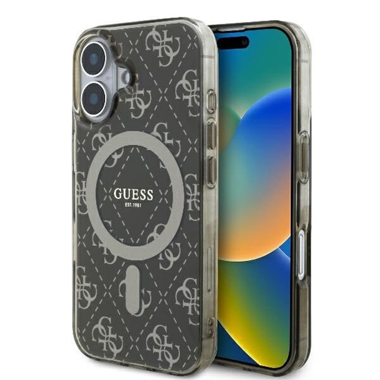 Picture of Guess IML 4G Background MagSafe Back Case for Apple iPhone 16