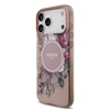 Изображение Guess IML Flowers Strap MagSafe Case for iPhone 17 Pro Max / Pink