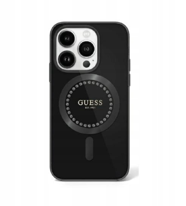Picture of Guess IML Rhinestones MagSafe Case for Apple iPhone 16