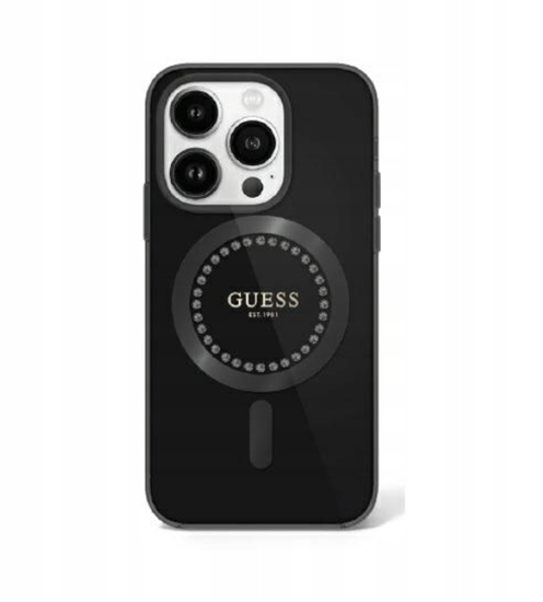 Изображение Guess IML Rhinestones MagSafe Case for Apple iPhone 16 Pro Max