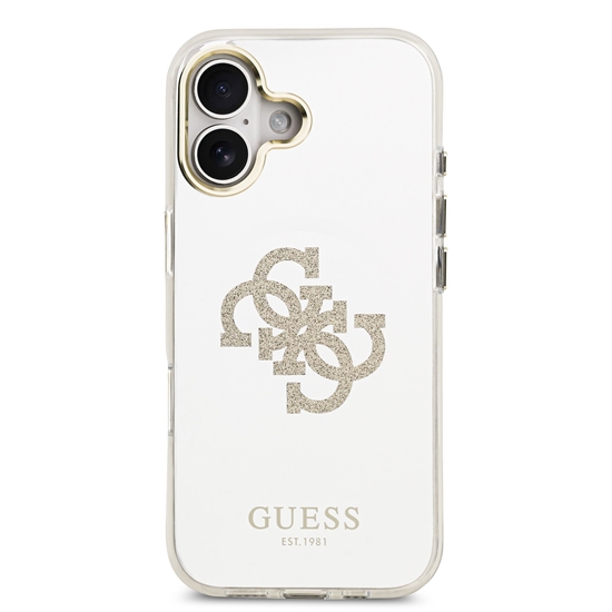 Изображение Guess PC/TPU Mirror 4G Glitter Logo MagSafe Case for Apple iPhone 17