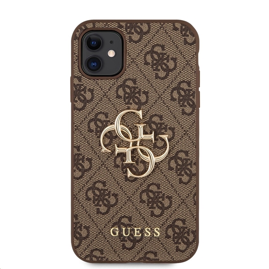 Picture of Guess PU 4G Metal Logo Case for iPhone 11 / Brown