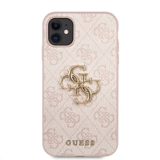 Picture of Guess PU 4G Metal Logo Case for iPhone 11 Pink