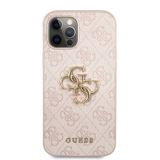Picture of Guess PU 4G Metal Logo Case for iPhone 12 Pro Max / Pink