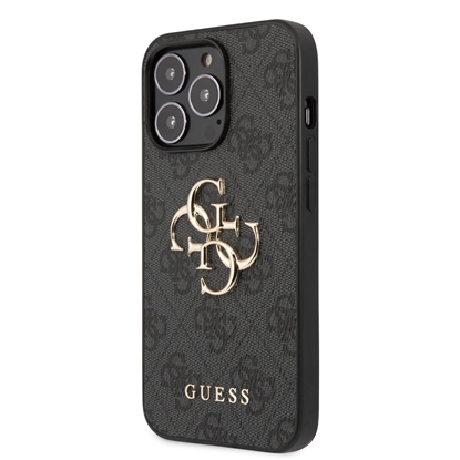Изображение Guess PU 4G Metal Logo Case for iPhone 13 Pro Max / Grey