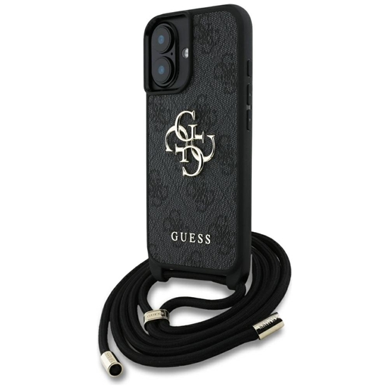 Изображение Guess PU 4G Metal Logo Crossbody Strap Case for Apple iPhone 16