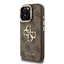 Attēls no Guess PU 4G Metal Logo Stand Camera Frame Case for iPhone 15 Pro Max / Brown