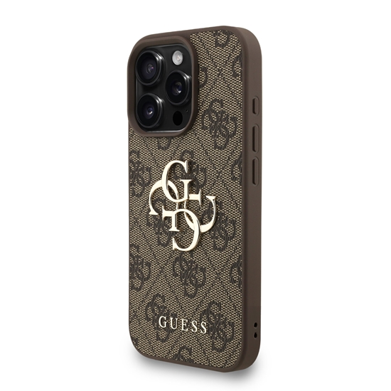 Picture of Guess PU 4G Metal Logo Strap Case for Apple iPhone 16 Pro
