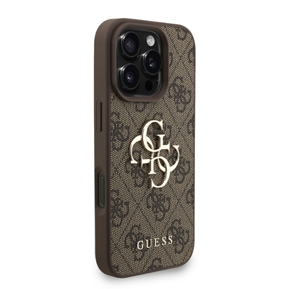 Изображение Guess PU 4G Metal Logo Strap Case for Apple iPhone 16 Pro Max