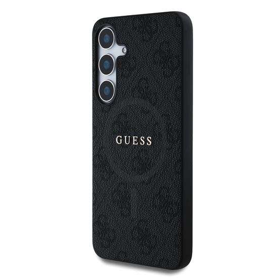 Изображение Guess PU Leather 4G Colored Ring MagSafe Case for Samsung Galaxy S25