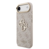 Picture of Guess PU Leather 4G Metal Logo Gold Frame Case for iPhone Air / Pink