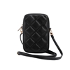 Picture of Guess PU Quilted 4G Metal Logo Wallet Phone Bag Zipper / Black