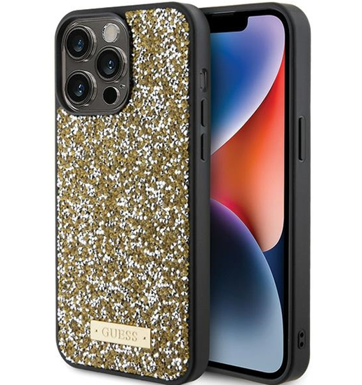 Изображение Guess Rhinestone Metal Logo Case for Apple iPhone 15 Pro