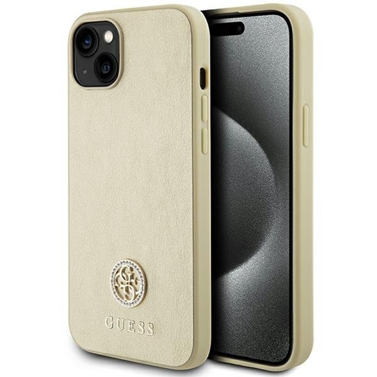 Picture of Guess Strass Metal Logo Back Case for Apple iPhone 15