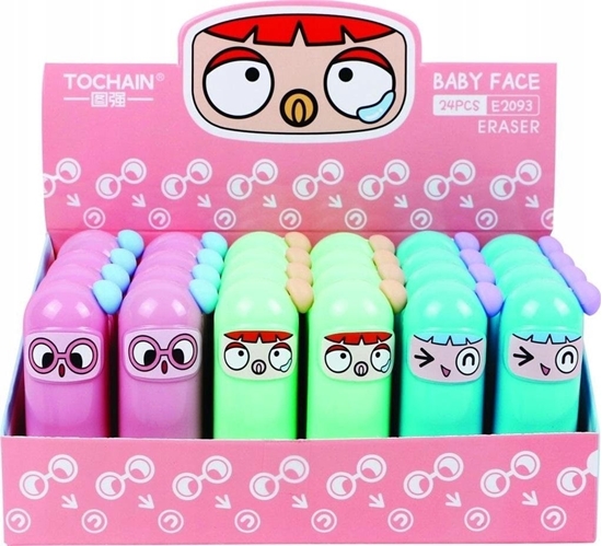 Picture of Gumka do oówka w obudowie Baby Face (24szt)