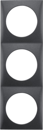 Attēls no Hager Berker Ramka potrójna antracyt matowy Integro Flow 0918192515 - 0918192515