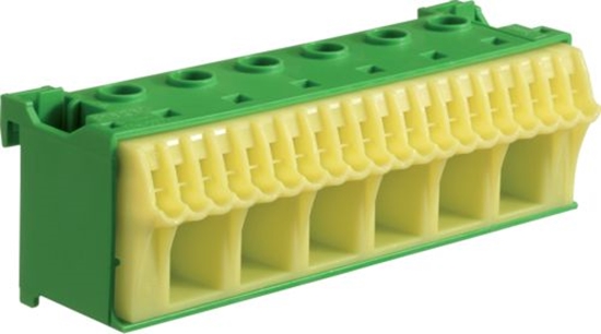 Изображение Hager Blok samozacisków 63A QC zielony 26 przyczy 33 x 105 x 105mm (KN26E)